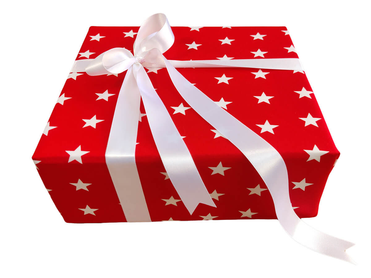 Red gift wrap ribbon discount